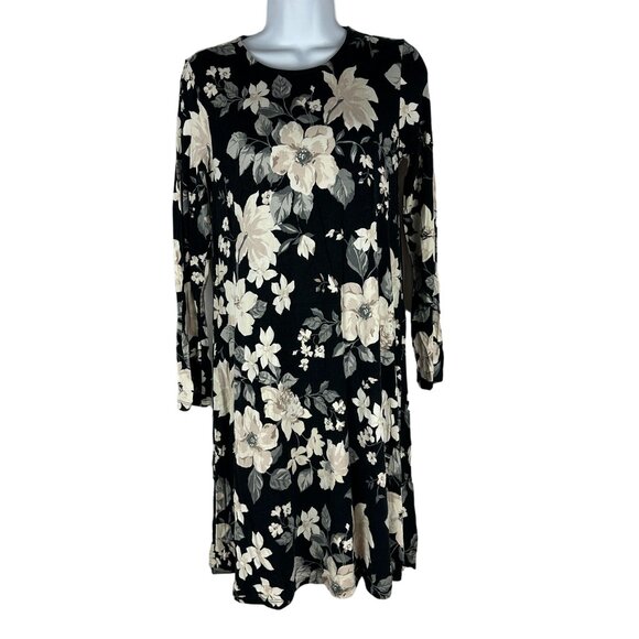 Old Navy Floral Print Long Sleeve Dress Size XS - Picture 1 of 4